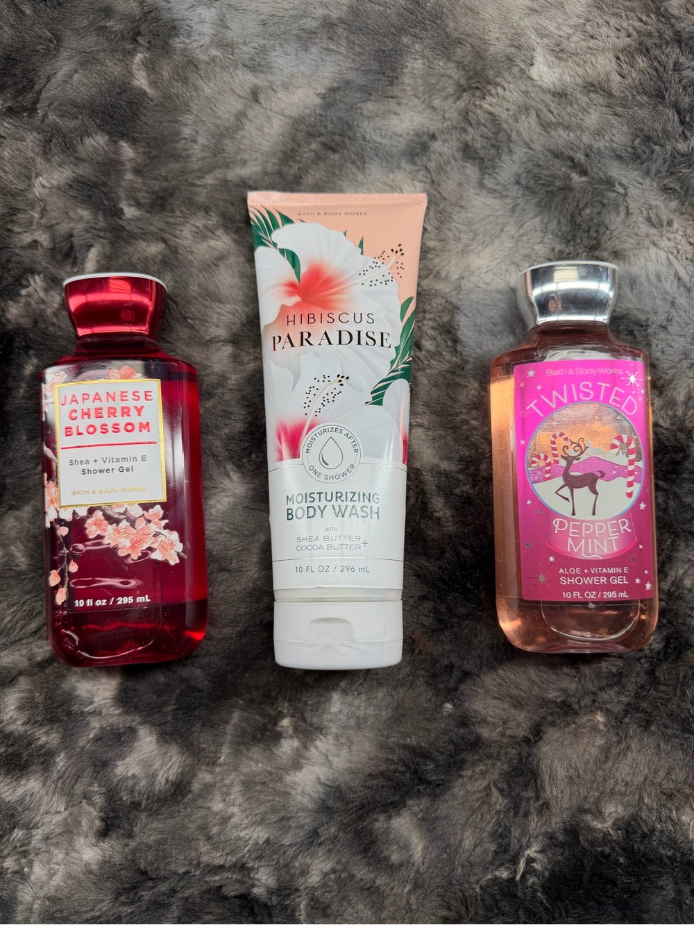Bath & Body Works Shower Gel Body Wash Bundle Japanese Cherry Blossom Twisted PM